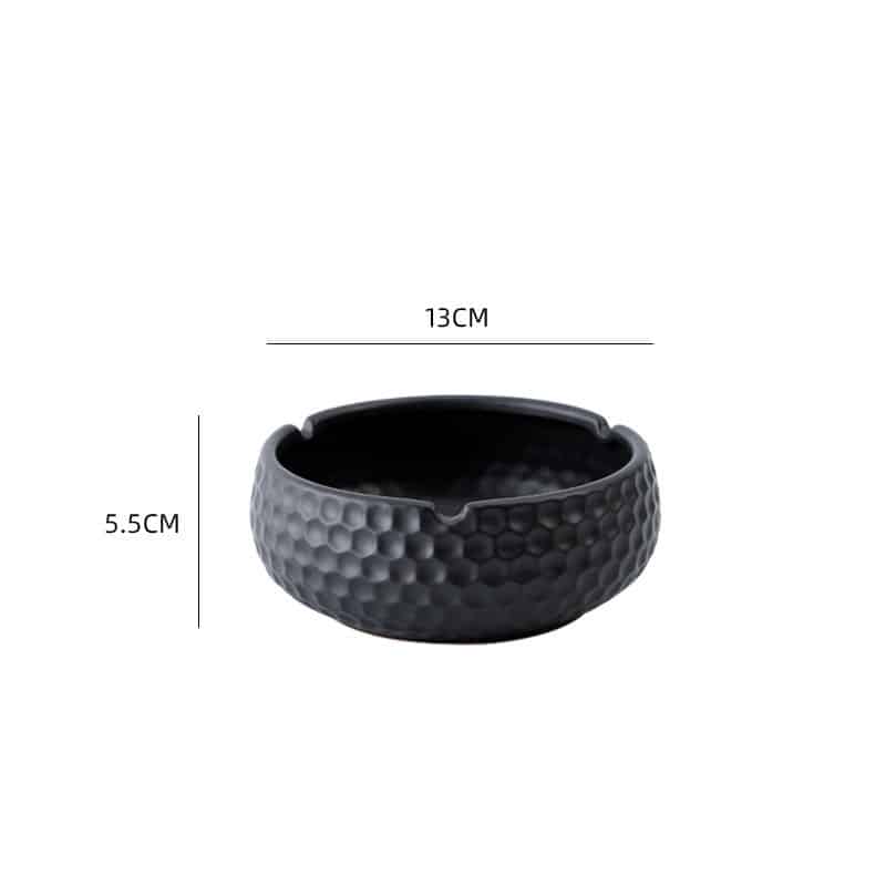 Dimensions Of Small Modern Ashtray Black Color