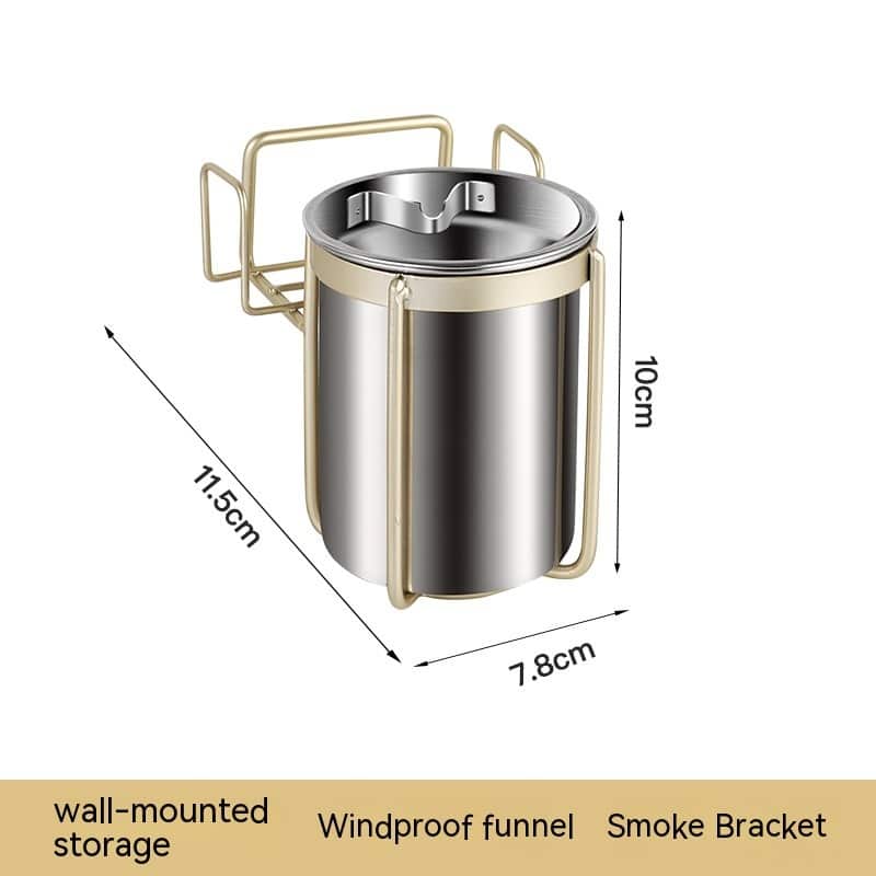 Dimensions Of Wall Mounted Ashtray Golden Edition Stainless Steel
