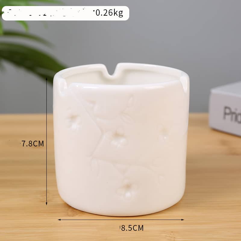 Dimensions Of White Ceramic Ashtray