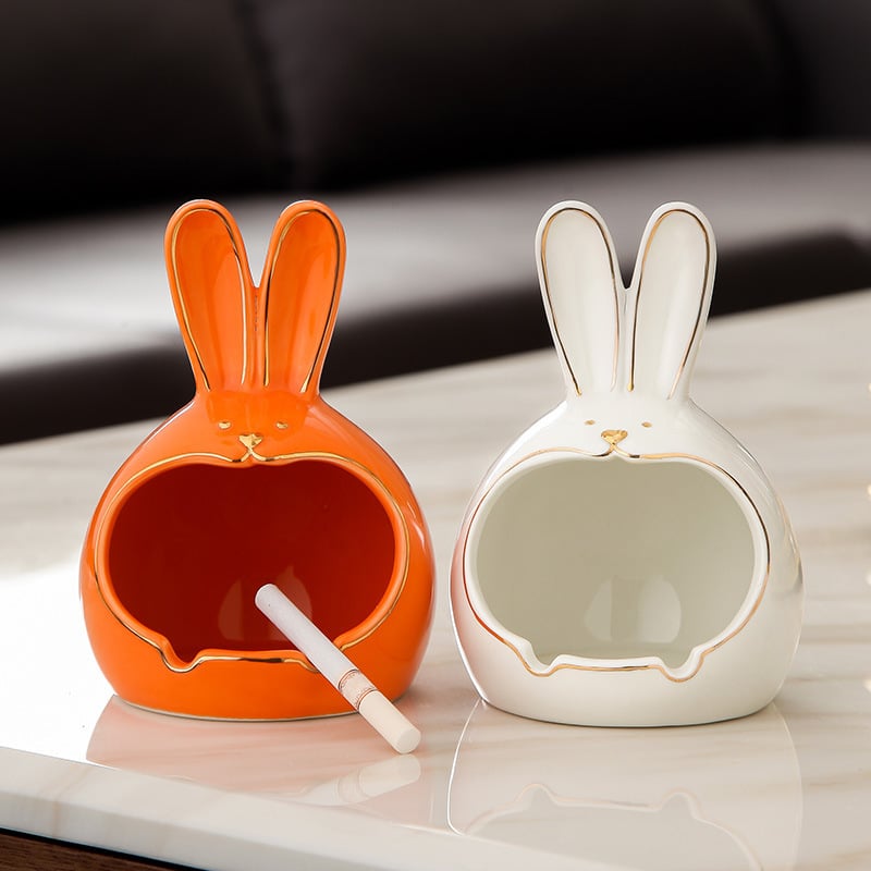 Funny Bunny Ceramic Ashtrays