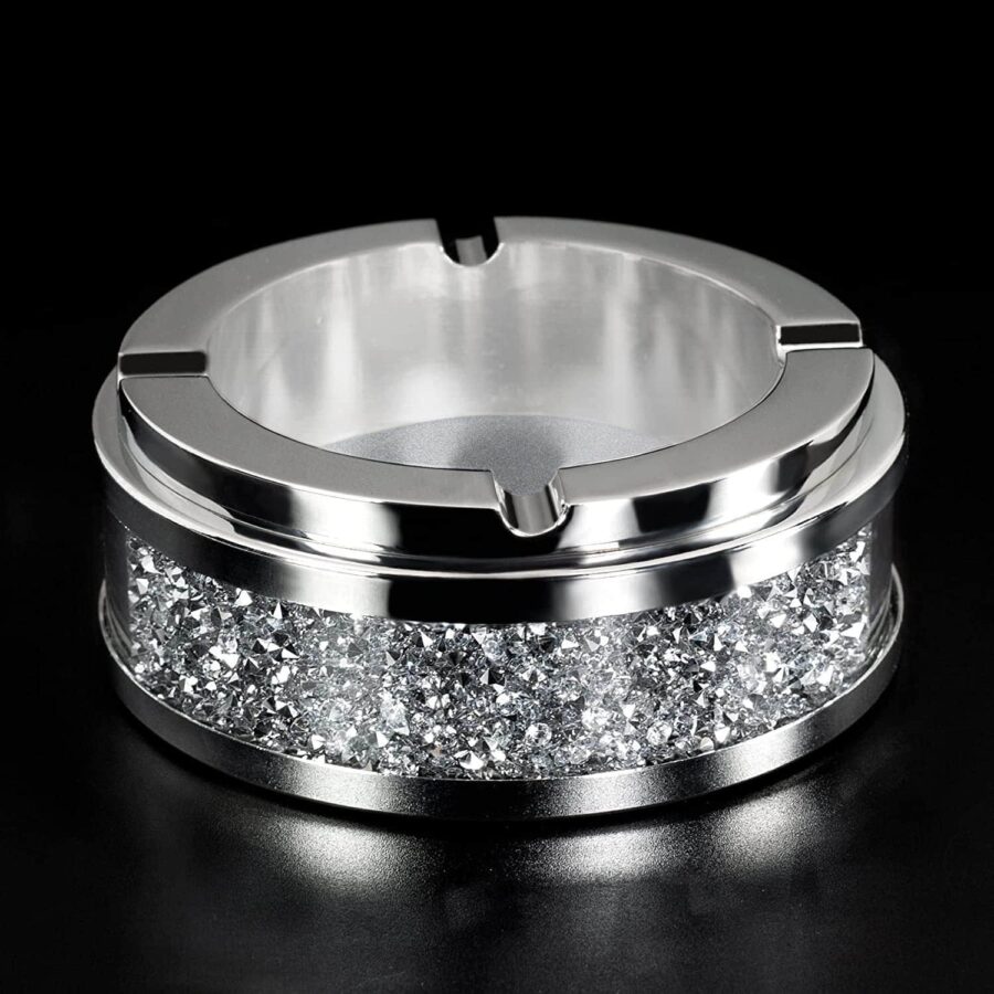 Glass Ashtray Cute Brilliant Diamonds