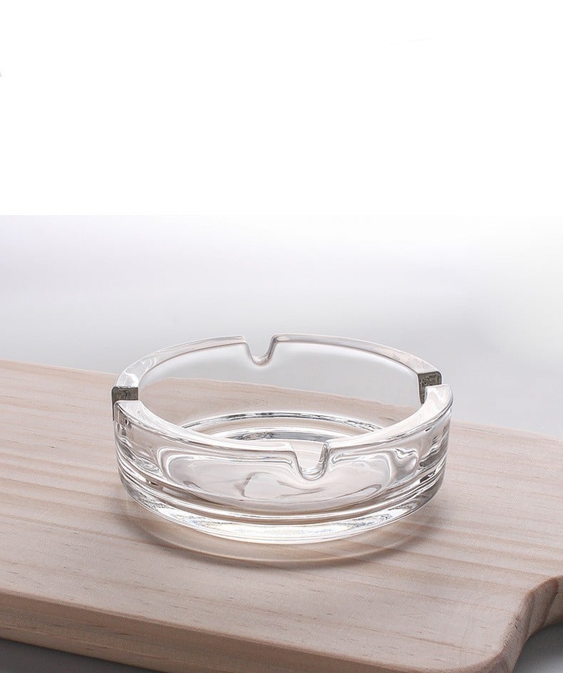 Glass Ashtray Round Transparent
