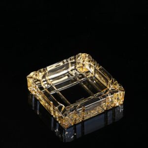 Glass Ashtray Square Crystal Glass - 5.7 inch
