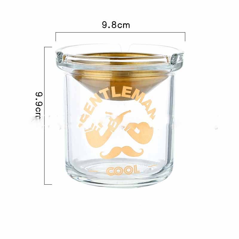 glass Ashtray With lid no smell