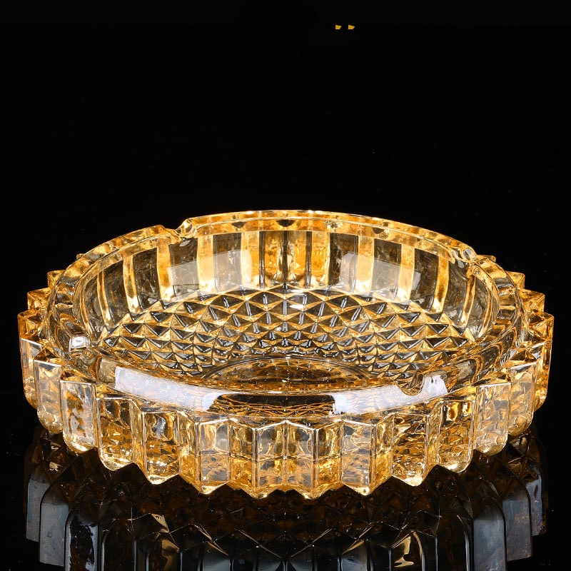 Golden Crystal Ashtray