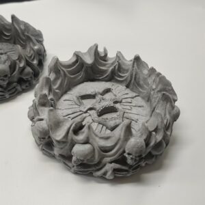 Skull Ashtray - Burning Skulls - Gothic Style