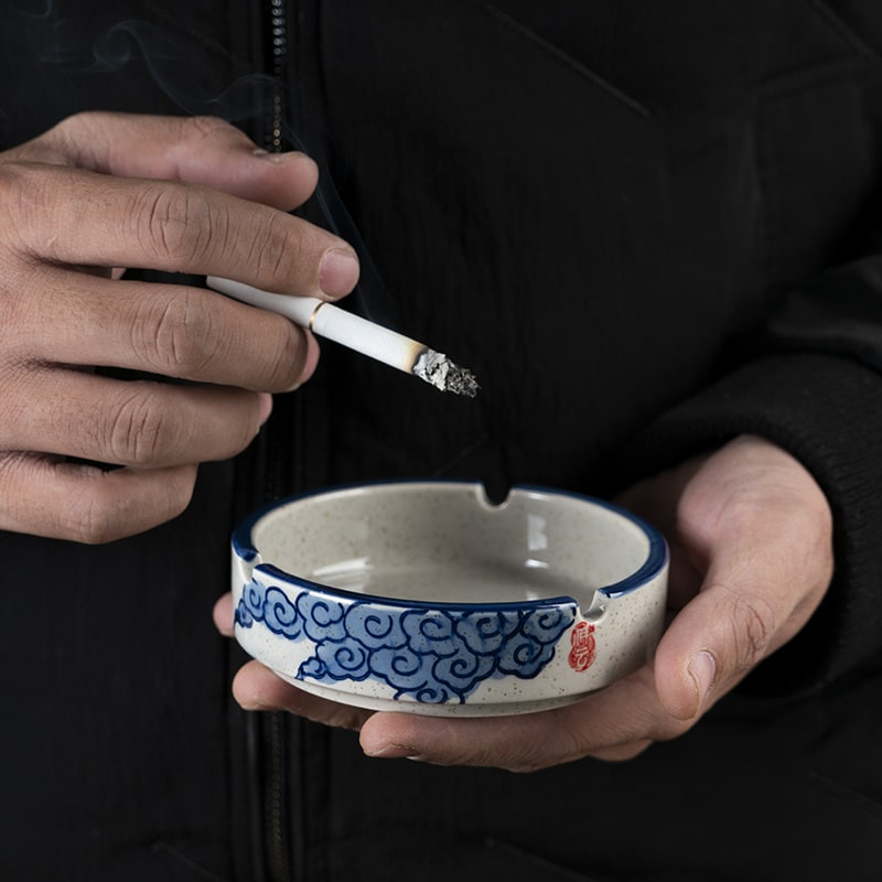 Hand Presents Handpainted Japanese Ashtray