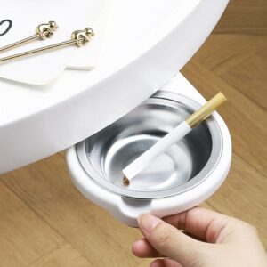 Table-Mounted Ashtray - Stainless Steel