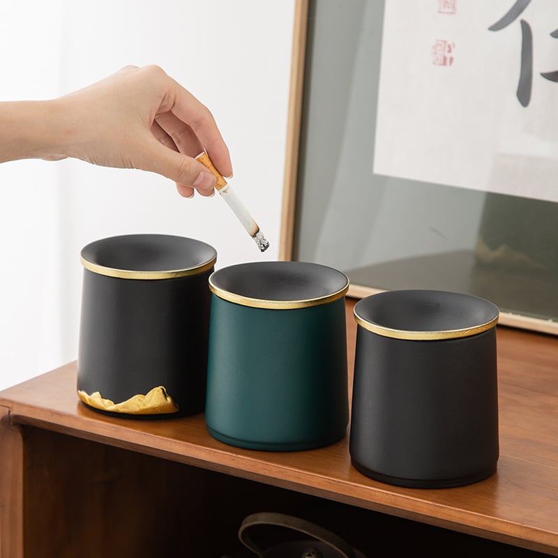 Large Outdoor Ashtrays With Funnel Lid