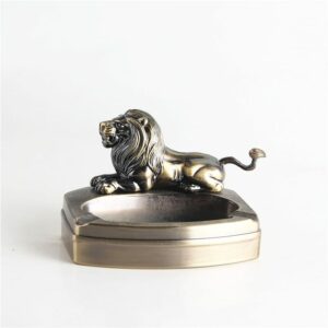 Retro Lion Ashtray - With Refillable Lighter