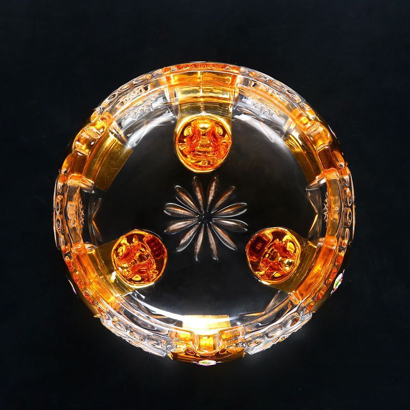luxury Glass Ashtray from top