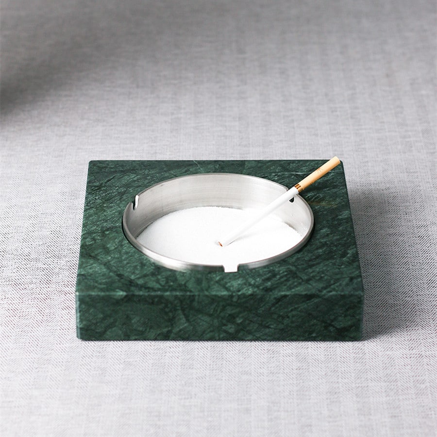 Marble Ashtray Green