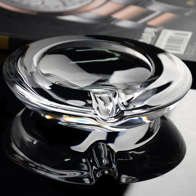 Minimalist Cigar Ashtray Glass Transparent