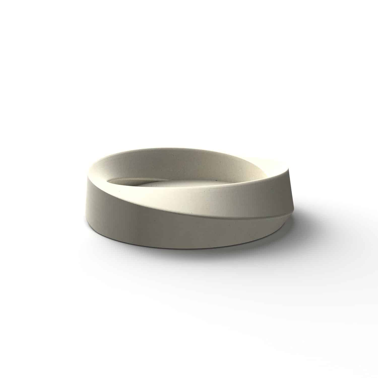 Modern Ashtray Yellow Cement