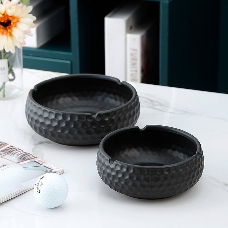 Modern Cigarette Ashtray Black