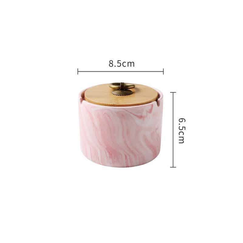 Nordic Ceramic Ashtray With Lid Windproof