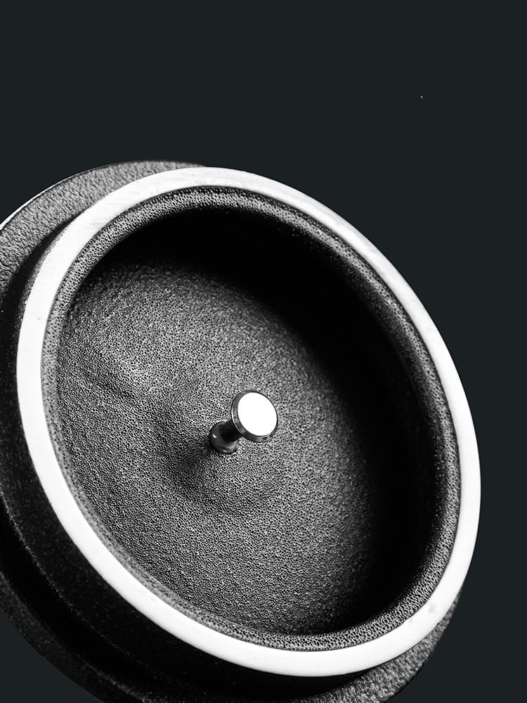 Outdoor Ceramic Ashtray Photgraphed From Bottom