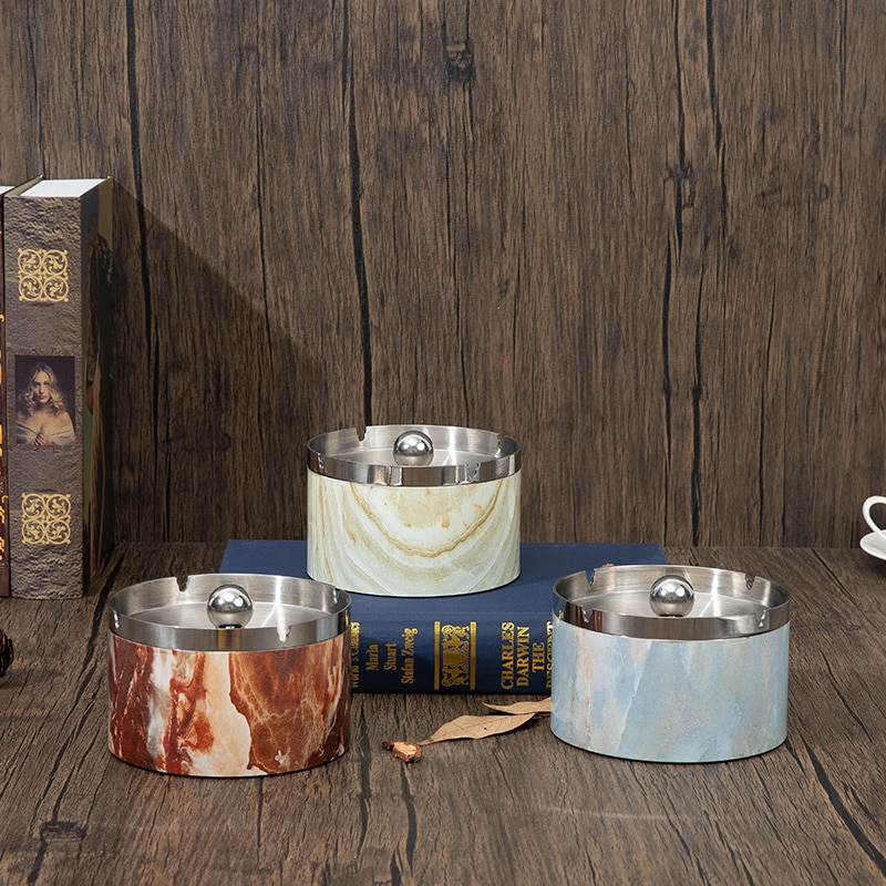 Outdoor Metal Ashtrays With Lid