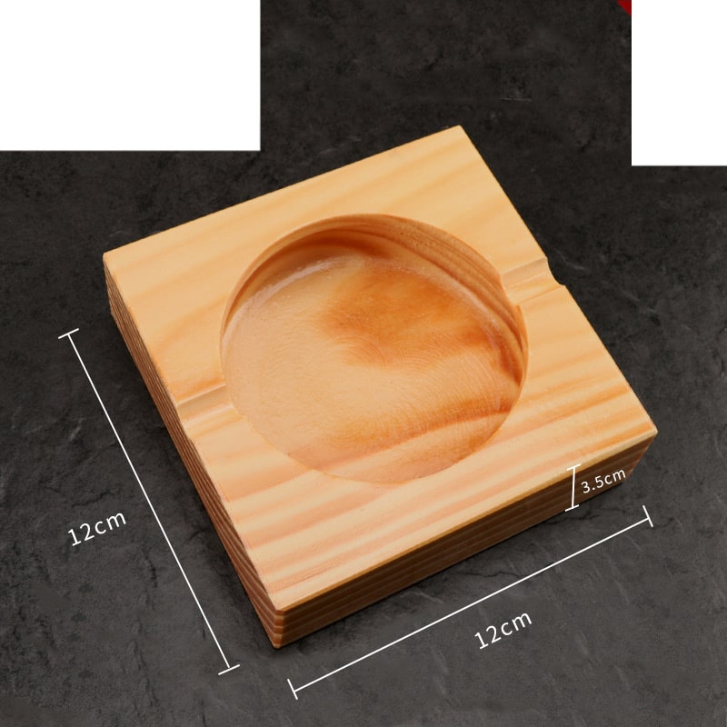 Pine Wood Ashtray Large