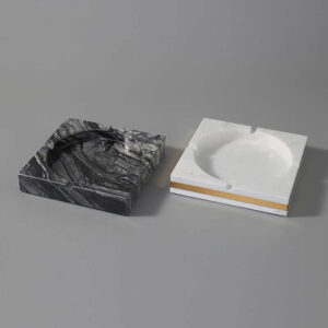 Elegant Marble Ashtray - Natural Marble - Large Size