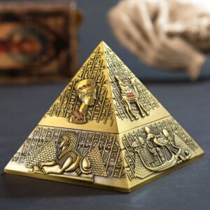 Pyramid Ashtray - Cool Egyption Decor Ash Tray - Metal