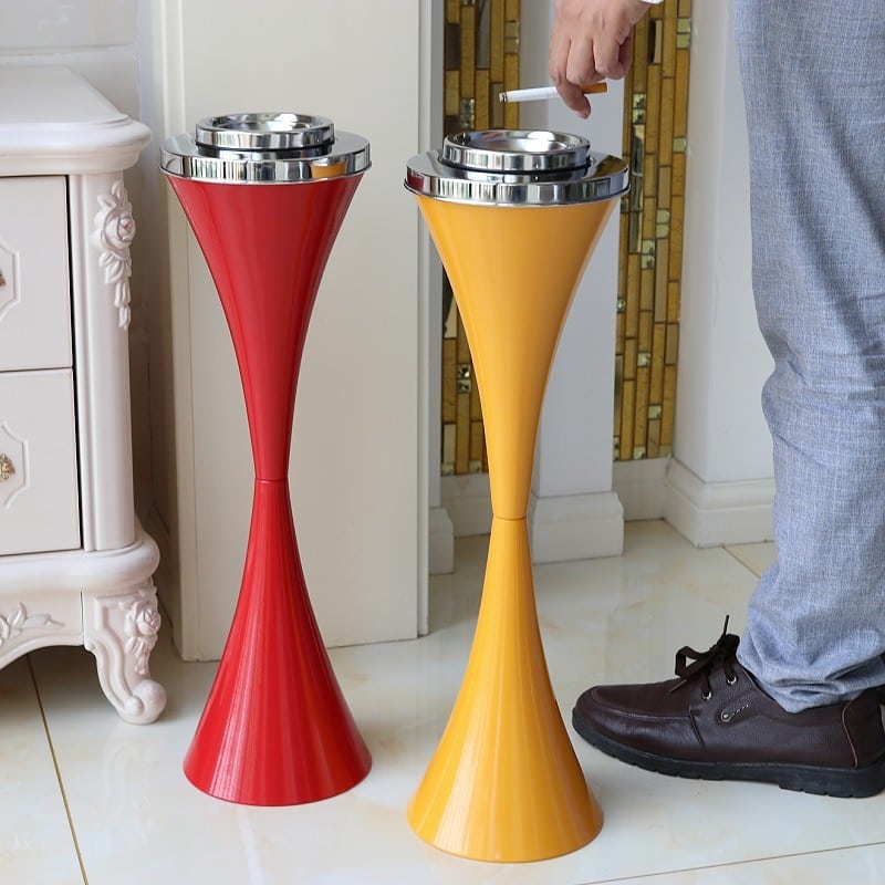 Red And Yellow Ashtray Stands
