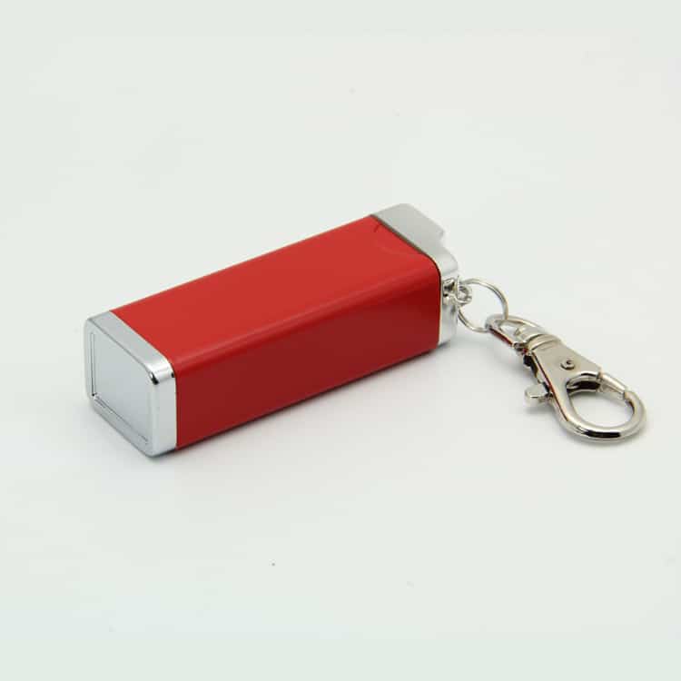 red portable Pocket smokeless Ashtray with keychain