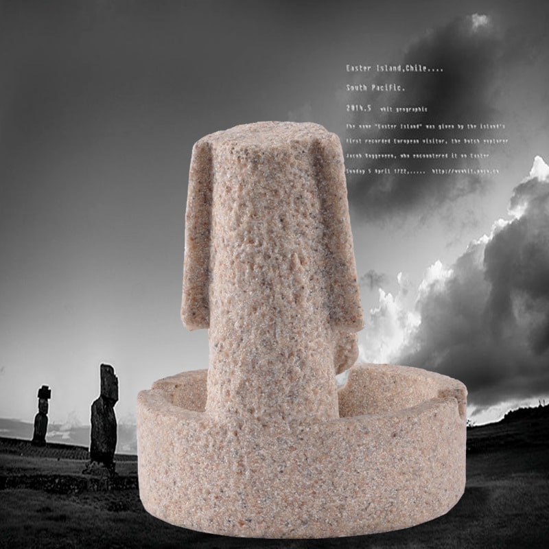 Resin Ashtray Cool Stone Creature Photographed From Behind