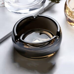 Round Crystal Glass Ashtray