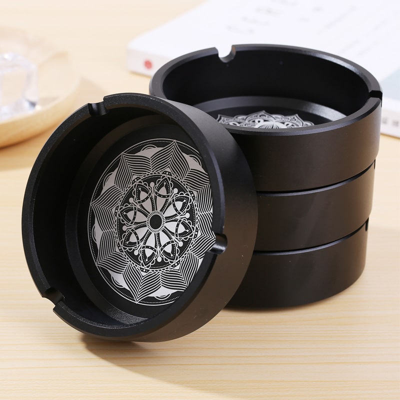 Round Thickened Aluminum Alloy Ashtrays
