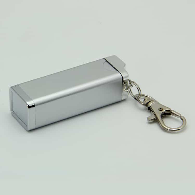 silver Pocket Ashtray smokeless with keychain