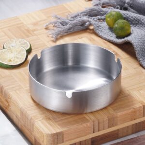 Simple Metal Ashtray (Stainless Steel)