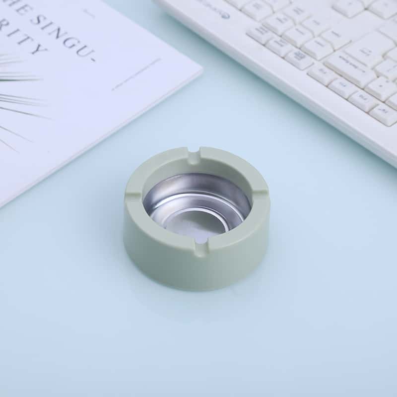 Simple Modern Ashtray Metal Green Round
