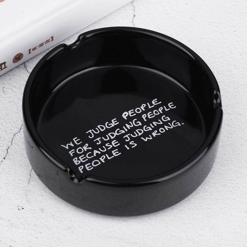 Simple Round Ceramic Ashtray