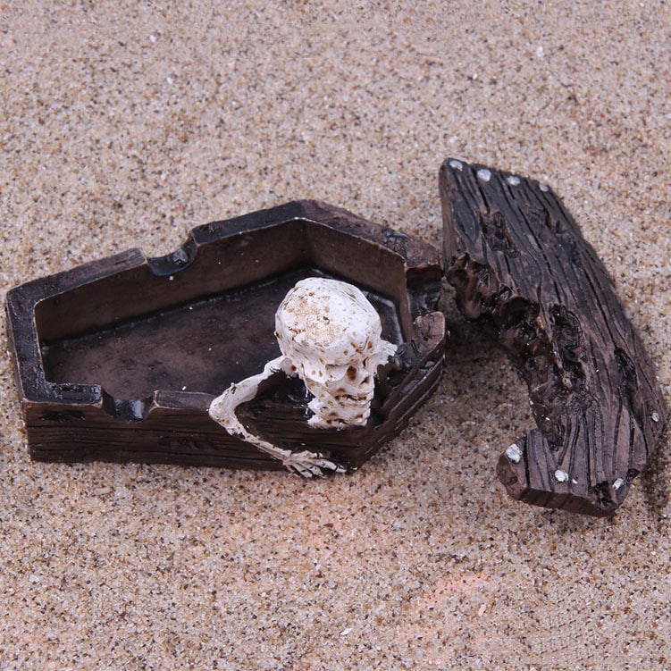 Skeleton Ashtray from the top