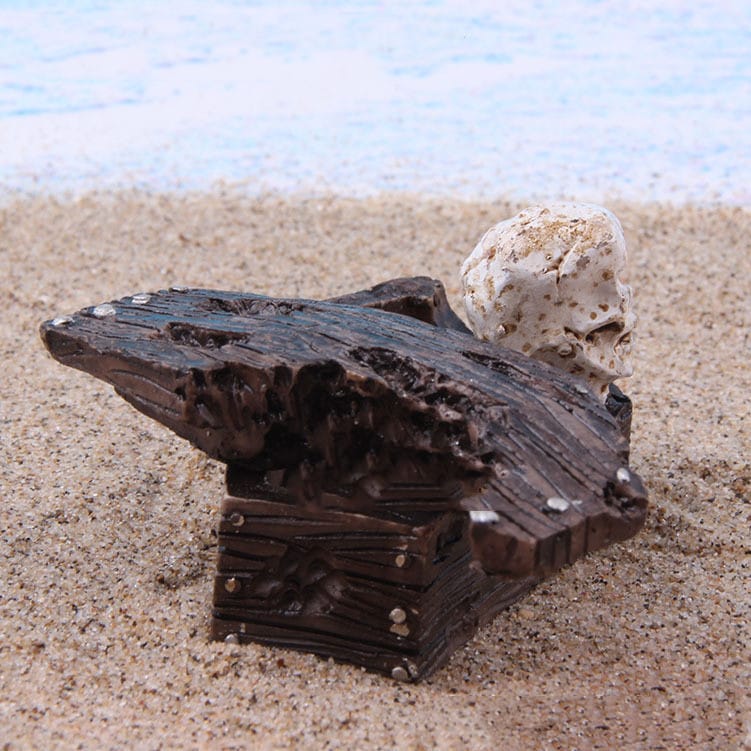 Skeleton Ashtray resin rear view