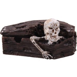 Skull Ashtray - Skeleton In Casket - Resin Ash Tray