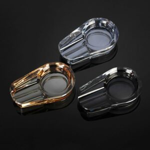 Small Cigar Ashtray - Crystal Glass