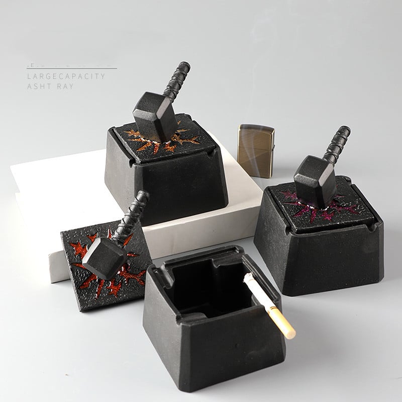 Square Modern Cement Ashtray