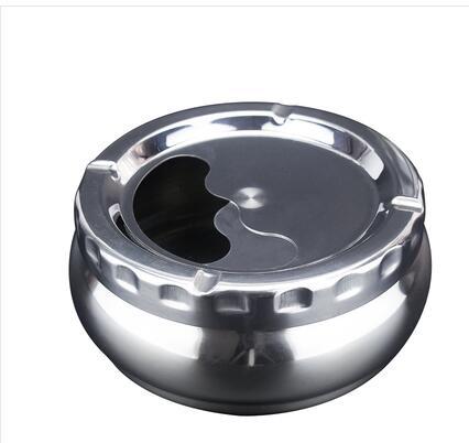 Stainless Steel Ashtray With Lid For Outside