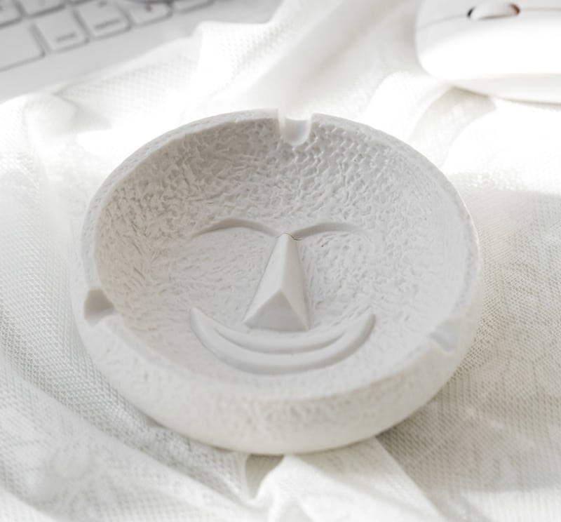 Stone Face Ceramic Ashtray product photo 3