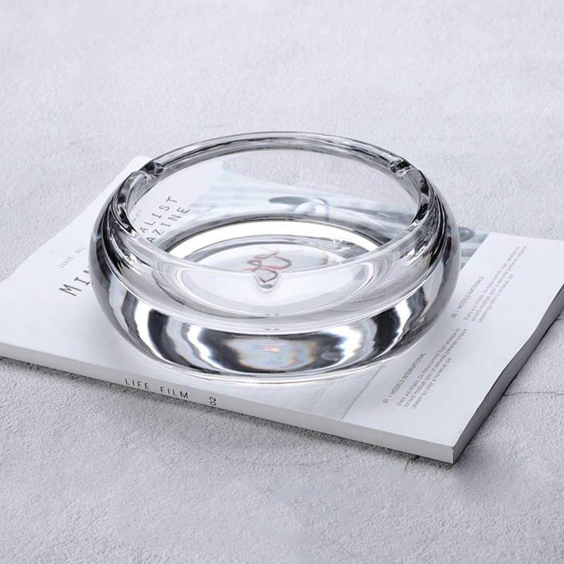 transparent Crystal Glass Ashtray