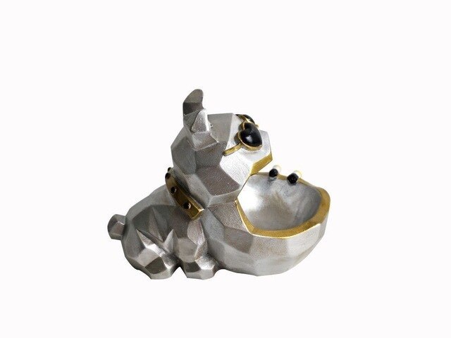 white Cartoon Dog Resin Ashtray