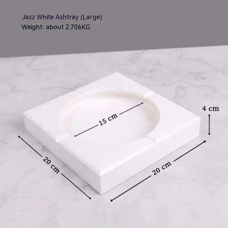 White Marble Ash Tray Pure Marble