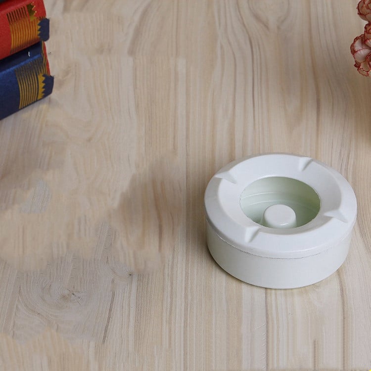 White Melamine Ashtray