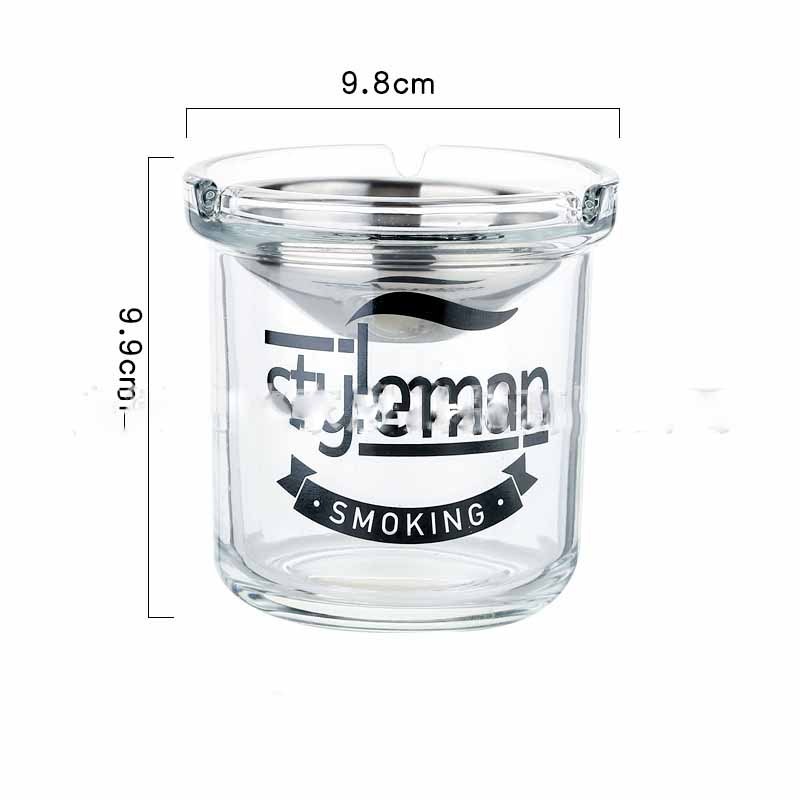 windproof Anti fly Ash Ashtray With Funnel lid