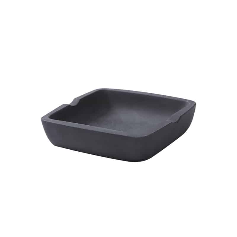 Modern Ashtray Square Gray Cement
