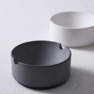 Modern Cement Ashtray - Minimalist - Square Round