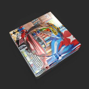 Cigar Ashtray Colorful Glass