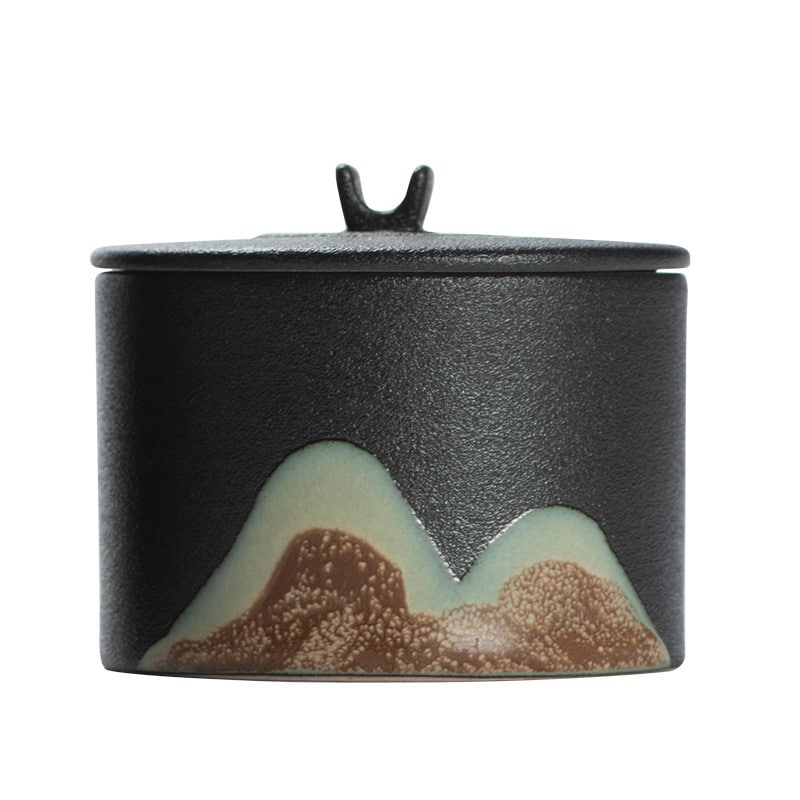 Cute Outdoor Ashtray With Lid On White Background